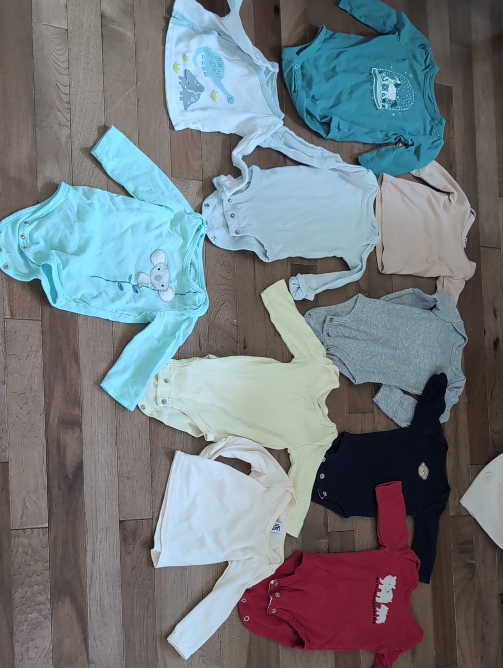 Lot Of Long Sleeve Baby Onesies